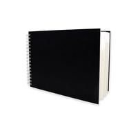 Artway Studio - Cuaderno de Dibujo de Técnica Mixta A4 Encuadernado en Espiral - Paisaje - 60 Caras/30 Páginas de 240gsm Papel Técnica Mixto - Cuaderno de Dibujo Negro de Tapa Dura