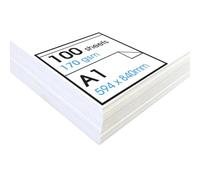 Artway Studio - Papel de Cartucho A1 para Dibujo - Ideal para Aplicaciones de Arte en Seco - 170gsm - A1 (100 Hojas)