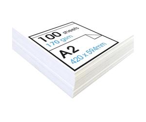 Artway Studio - Papel de Cartucho A2 para Dibujo - Ideal para Aplicaciones de Arte en Seco - 170gsm - A2 (100 Hojas)