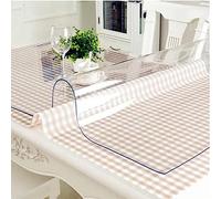 Artwelt Mantel Transparente Lámina de Mesa 1.8mm Impermeable Lavable Anti-Manchas Policloruro de Vinilo para Exterior y Cocina Lámina de Protección de Mesa Tamaño Deseado (120cm X 80cm)