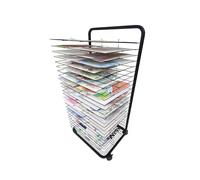 Artwork - Estante de secado de 25 niveles, soporte de exhibición de una sola cara para estudios, aulas y museos