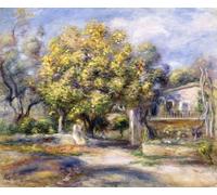 ARTXLXXBN Famoso Lienzo Imagen Art Cuadro Lienzo Case a Cagnes di Pierre Auguste Renoir para la Decoración del Hogar de la Oficina 60x90cm