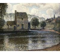 ARTXLXXBN Famoso Lienzo Imagen Art Cuadro Lienzo il mulino a vento grigio di Henri Eugene Augustin Le Sidaner para la Decoración del Hogar de la Oficina 60x90cm