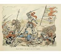 ARTXLXXBN Famoso Lienzo Imagen Art Cuadro Lienzo Illustrazione tratta dal libro Storia del Cavaliere Bayard di Paul De Semant para la Decoración del Hogar de la Oficina 60x90cm