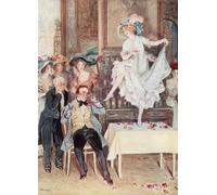 ARTXLXXBN Famoso Lienzo Imagen Art Cuadro Lienzo la vedova allegra alla cena del famoso artista para la Decoración del Hogar de la Oficina 60x90cm