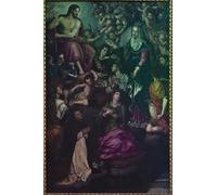 ARTXLXXBN Famoso Lienzo Imagen Art Cuadro Lienzo la Visione di San Giacinto di Alessandro Allori para la Decoración del Hogar de la Oficina 60x90cm