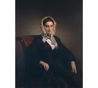 ARTXLXXBN Famoso Lienzo Imagen Art Cuadro Lienzo Ritratto di Teresa Borri di Francesco Hayez para la Decoración del Hogar de la Oficina 60x90cm