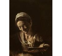 ARTXLXXBN Famoso Murales Pared Lienzos De Animales della moglie degli albergatori dalla cena in Emmaus di Merisi Caravaggio para la Decoración del Hogar del Dormitorio 60x90cm