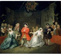 ARTXLXXBN Famoso Murales Pared Lienzos De Animales il mendicante di William Hogarth para la Decoración del Hogar del Dormitorio 60x90cm
