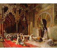 ARTXLXXBN Famoso Murales Pared Lienzos De Animales Interni a Cordoba di Edwin Lord Weeks para la Decoración del Hogar del Dormitorio 60x90cm