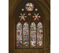 ARTXLXXBN Famoso Murales Pared Lienzos De Animales la morte di St Frideswide Finestra orientale della cappella latina di Edward Burne Jones para la Decoración del Hogar del Dormitorio 60x90cm