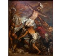 ARTXLXXBN Famoso Murales Pared Lienzos De Animales l'elevazione della croce prima diVan Dyck para la Decoración del Hogar del Dormitorio 60x90cm