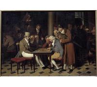 ARTXLXXBN Famoso Murales Pared Lienzos De Animales l'interno di un caffè dice che le signore fanno festa al caffè Lamblin al Palais Royal di Parigi para la Decoración del Hogar del Dormitorio 60x90cm