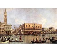 ARTXLXXBN Famoso Murales Pared Lienzos De Animales Palazzo Ducale e Piazza Di San Marco Canaletto para la Decoración del Hogar del Dormitorio 60x90cm
