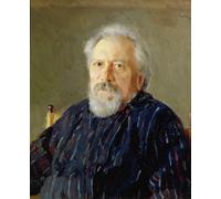 ARTXLXXBN Famoso Murales Pared Lienzos De Animales Ritratto di Nikolaj Leskov di Valentin Aleksandrovich Serov para la Decoración del Hogar del Dormitorio 60x90cm