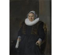 ARTXLXXBN Famoso Murales Pared Lienzos De Animales Ritratto di una donna anziana tradizionalmente Mevrouw Bodolphe di Frans Hals para la Decoración del Hogar del Dormitorio 60x90cm
