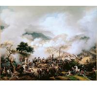 ARTXLXXBN Famoso Pinturas Murales Cuadros Abstractos Guerre napoleoniche La battaglia di Somosierra di Louis Lejeune para Decoración de Paredes 60x90cm