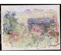 ARTXLXXBN Famoso Pinturas Murales Cuadros Abstractos la Casa tra le rose di Claude Monet para Decoración de Paredes 60x90cm