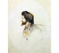 ARTXLXXBN Famoso Pinturas Murales Cuadros Abstractos Ritratto di un gentiluomo orientale di John Frederick Lewis para Decoración de Paredes 60x90cm