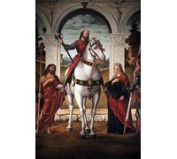 ARTXLXXBN Famoso Pinturas Murales Cuadros Abstractos San Vitale a Cavallo di Vittore Carpaccio para Decoración de Paredes 60x90cm