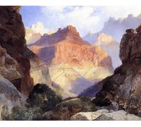 ARTXLXXBN Famoso Pinturas Murales Cuadros Abstractos Sotto il muro rosso Grand Canyon dell'Arizona di Moran para Decoración de Paredes 60x90cm