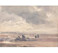 ARTXLXXBN Famoso Pinturas Murales Cuadros Abstractos su Lancaster Sands Low Tide di David Cox para Decoración de Paredes 60x90cm