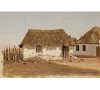 ARTXLXXBN Famoso PóSter Arte Pared Moderno Pintura Colombia Barranquilla Due case di Frederic Edwin Church para Decoraciones del Hogar 60x90cm