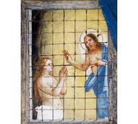 ARTXLXXBN Famoso PóSter Arte Pared Moderno Pintura Cristo visita Santa Barbara in prigione e la guarisce dal famoso artista para Decoraciones del Hogar 60x90cm