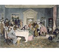 ARTXLXXBN Famoso PóSter Arte Pared Moderno Pintura Da Londra a York Time's Up an Incident in the Old Days di Walter Dendy Sadler para Decoraciones del Hogar 60x90cm