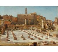 ARTXLXXBN Famoso PóSter Arte Pared Moderno Pintura Foro Romano di Karl Jensen para Decoraciones del Hogar 60x90cm