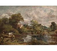 ARTXLXXBN Famoso PóSter Arte Pared Moderno Pintura il cavallo bianco di John Constable para Decoraciones del Hogar 60x90cm