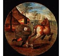 ARTXLXXBN Famoso PóSter Arte Pared Moderno Pintura Il mondo capovolto di Pieter Brueghel il Giovane para Decoraciones del Hogar 60x90cm
