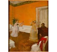 ARTXLXXBN Famoso PóSter Arte Pared Moderno Pintura la Lezione di Canto di Edgar Degas para Decoraciones del Hogar 60x90cm