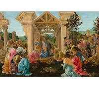 ARTXLXXBN Famoso PóSter Arte Pared Moderno Pintura l'Adorazione dei Magi. di Sandro Botticelli para Decoraciones del Hogar 60x90cm
