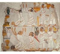 ARTXLXXBN Famoso PóSter Arte Pared Moderno Pintura Parte di una parete dipinta della tomba che mostra i portatori di tributi asiatici aC dal famoso artista para Decoraciones del Hogar 60x90cm