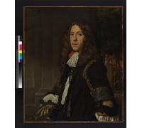 ARTXLXXBN Famoso PóSter Arte Pared Moderno Pintura Ritratto di un uomo di Abraham Lamberts Jacobsz Van Den Tempel para Decoraciones del Hogar 60x90cm