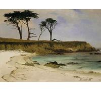 ARTXLXXBN Famoso PóSter De Lienzo CláSicas Poster Baia del mare di Albert Bierstadt para la Decoración de la Sala de Estar 60x90cm