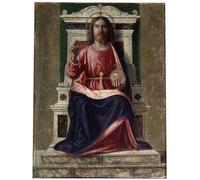 ARTXLXXBN Famoso PóSter De Lienzo CláSicas Poster Cristo in trono Salvatore del mondo di Battista Cima Da Conegliano para la Decoración de la Sala de Estar 60x90cm