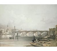 ARTXLXXBN Famoso PóSter De Lienzo CláSicas Poster Il ponte di Londra di Edmund Walker para la Decoración de la Sala de Estar 60x90cm