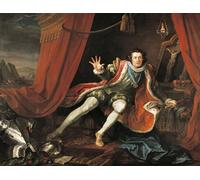 ARTXLXXBN Famoso PóSter De Lienzo CláSicas Poster L'attore David Garrick nel ruolo del titolo di Richard III di William Hogarth para la Decoración de la Sala de Estar 60x90cm