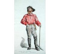 ARTXLXXBN Famoso PóSter De Lienzo CláSicas Poster Ritratto di un cercatore d'oro in Nuova Scozia del barone Dudevant Jean Francois Maurice Sand para la Decoración de la Sala de Estar 60x90cm
