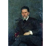 ARTXLXXBN Famoso PóSter De Lienzo CláSicas Poster Ritratto dll'artistas Ivan Kramskoy di Il'ya Repin para la Decoración de la Sala de Estar 60x90cm