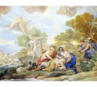 ARTXLXXBN Lienzo Imagen Art Cuadro Lienzo Morte di Adone Particolare del Ciclo di Affreschi nella Sala degli Specchi di Famoso Artista para la Decoración del Hogar de la Oficina 60x90cm