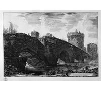 ARTXLXXBN Murales Pared Lienzos De Animales Veduta Del Ponte Lugano Su L'anione Nella Via Tiburtina Risarcito Ne'tempi Bassi di Battista Piranesi para la Decoración del Hogar del Dormitorio 60x90cm