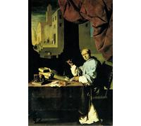 ARTXLXXBN Pinturas Famosas Lienzo Imagen Art Cuadro Lienzo Fray Gonzalo De Illescas Bishop Of Cordoba di Francisco De Zurbaran para la Decoración del Hogar de la Oficina 60x90cm