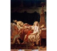 ARTXLXXBN Pinturas Famosas Lienzo Imagen Art Cuadro Lienzo il dolore della vedova di Andromaca di Jacques Louis David para la Decoración del Hogar de la Oficina 60x90cm