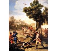 ARTXLXXBN Pinturas Famosas Lienzo Imagen Art Cuadro Lienzo il tiro alla quaglia di Francisco De Goya para la Decoración del Hogar de la Oficina 60x90cm