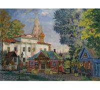 ARTXLXXBN Pinturas Famosas Lienzo Imagen Art Cuadro Lienzo in provincia di Boris Mikhailovich Kustodiev para la Decoración del Hogar de la Oficina 60x90cm