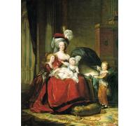 ARTXLXXBN Pinturas Famosas Lienzo Imagen Art Cuadro Lienzo Maria Antonietta e i suoi figli di Elisabeth Louise Vigee Lebrun para la Decoración del Hogar de la Oficina 60x90cm