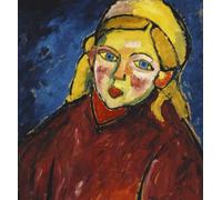 ARTXLXXBN Pinturas Famosas Murales Pared Lienzos De Animales Bambino Con Gli Occhi Bambino Con Gli Occhi Di Alexej Von Jawlensky para la Decoración del Hogar del Dormitorio 60x90cm